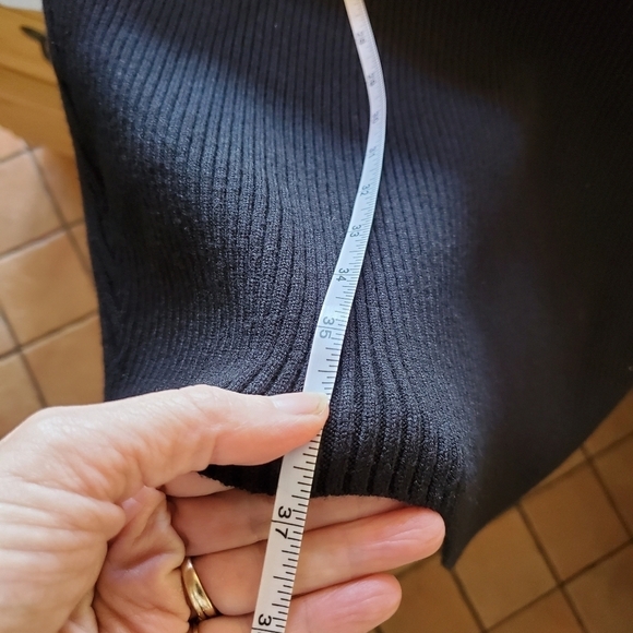 Anrabess Black‎ Ribbed Sweater Long Sleeve Sz. XL Dress - Picture 11 of 11